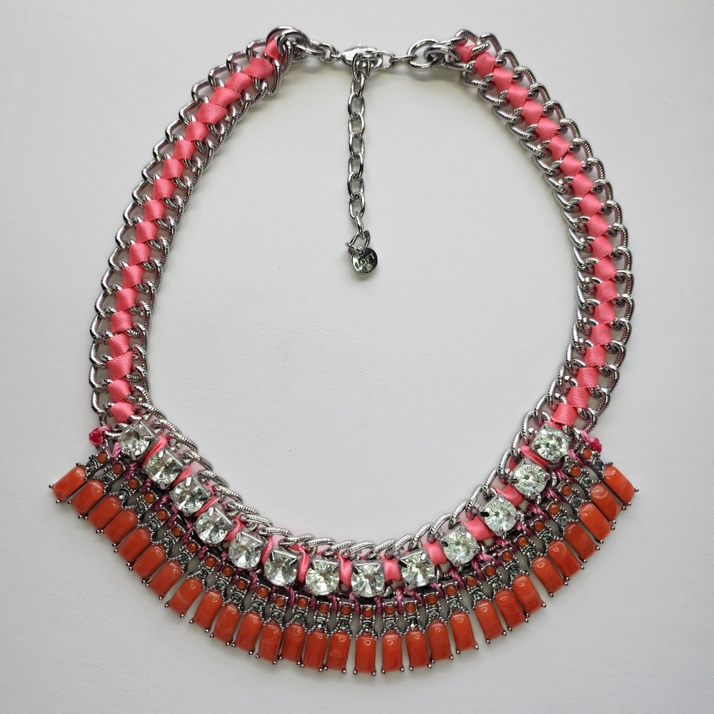 NWOT LOFT Elegant Pink and Orange Necklace